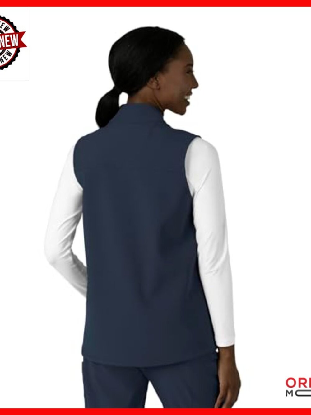 Fleece Vest Modern Fit Sleeveless Aviator Style 4-Pocket Design - Picture 2 of 7